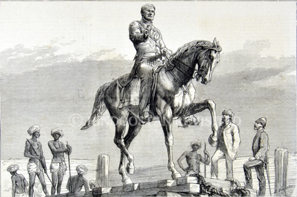 /data/Original Prints/Portraiture, Portraits, Occupations, Trades and Professions, People/BRONZE STATUE OF THE LATE LORD MAYO K P G C S I GOVERNOR GENERAL OF INDIA TO BE ERECTED IN CALCUTTA.jpg